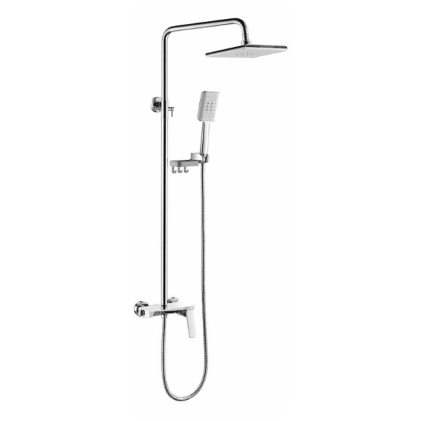 DT-1405 Chrome Three-Way Exposed Shower