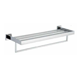 GJ-1103 Chrome Angular Towel Rack