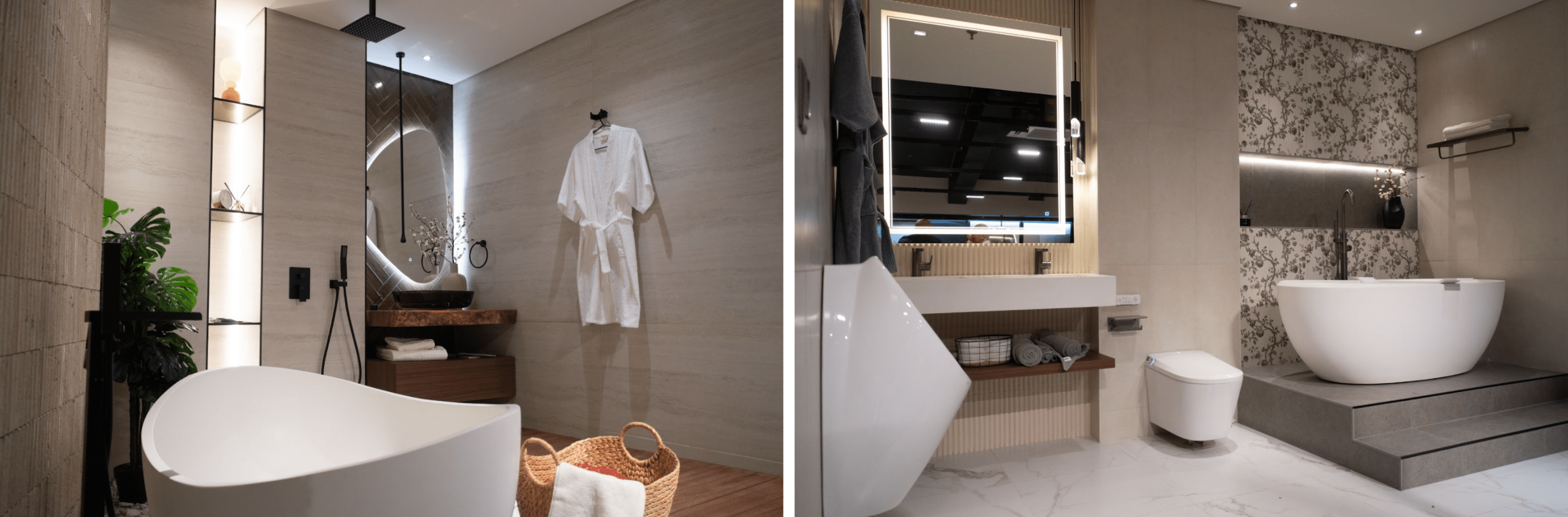 Different bathroom design setups for consumers’ realistic experience