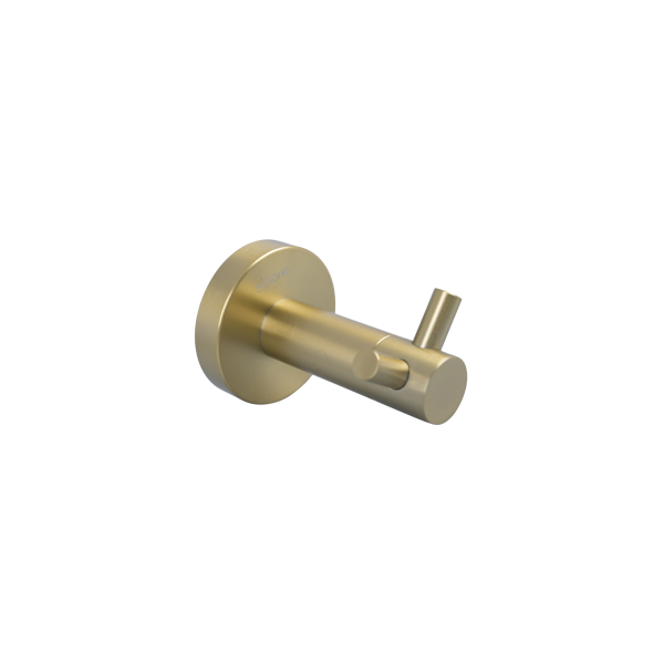 GJ-0904 Brushed Gold Dual Point Robe Hook