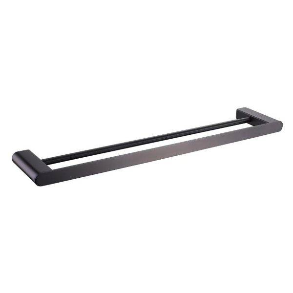 GJ-2502-GM Gun Metal Dual Towel Bar