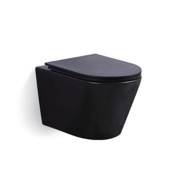 WH-030-BL Tankless Black Wall-mounted Toilet