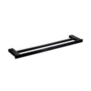GJ-2102 Black Dual Towel Bar