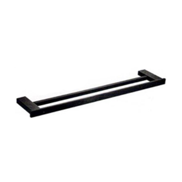 GJ-2102 Black Dual Towel Bar