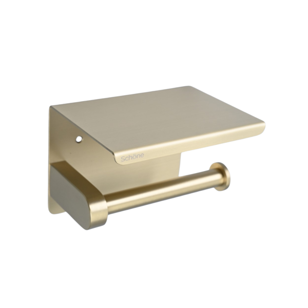 PT-081 Brushed Gold Tissue Holder