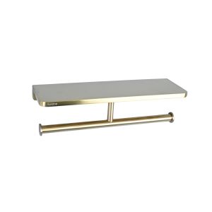 PT-101L Brushed Gold Tissue Holder