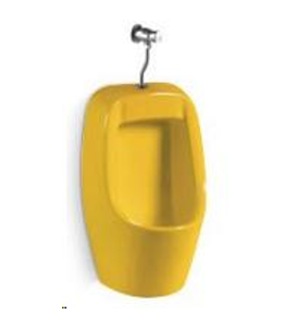 Yellow C-1 Manual Flush Urinal