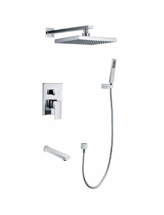 CS-108 Chrome Concealed Shower